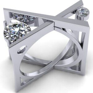 🔥Unique 925 Silver Plated X Overlapping Curious Ring, GPMB1427